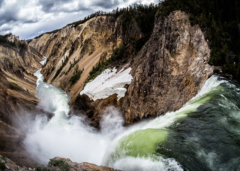 Lower Falls Yellowstone River By Mark Drawbridge 