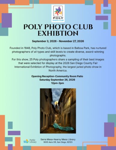 Poly Photo Exhibition at Serra Mesa-Kearny Mesa Library